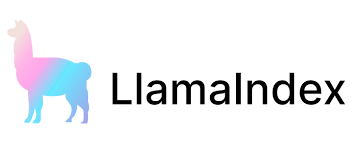 A colorful silhouette of a llama next to the text "LlamaIndex" in a modern font.